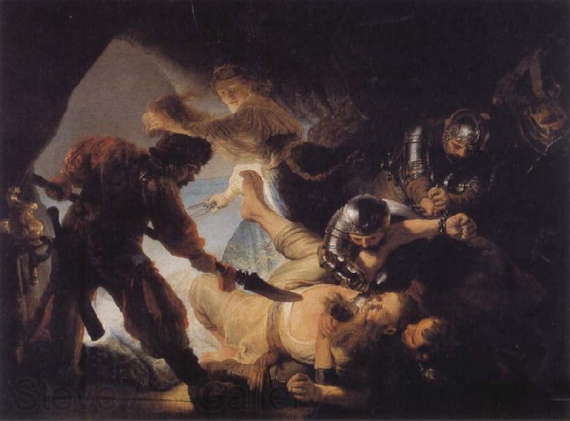 REMBRANDT Harmenszoon van Rijn The Blinding of Samson Spain oil painting art